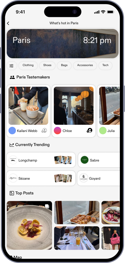 Selleb app mockup